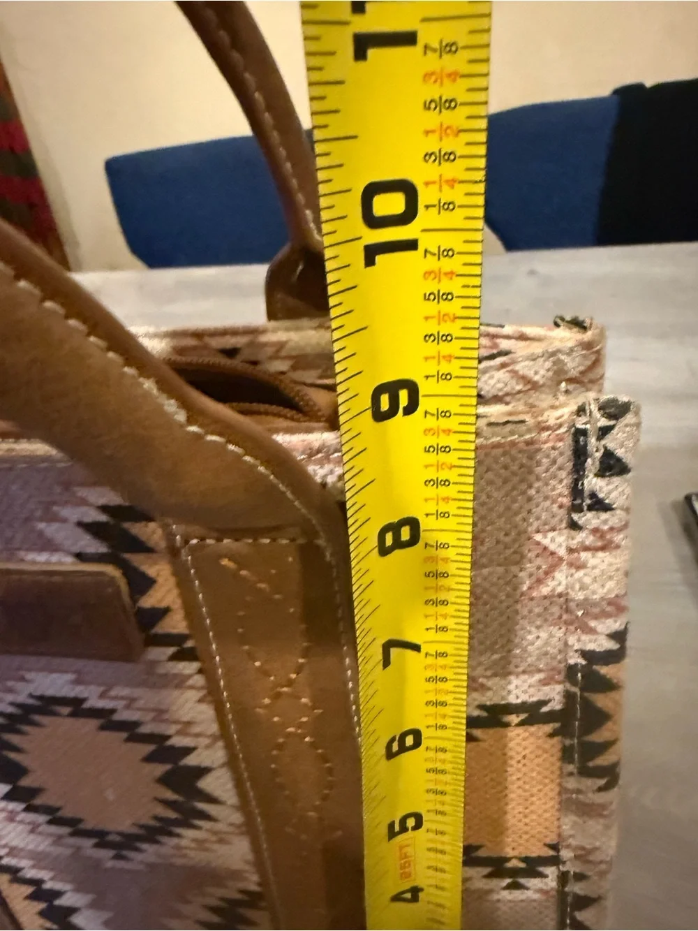 Wrangler Pink and Tan Aztec Mini Tote
